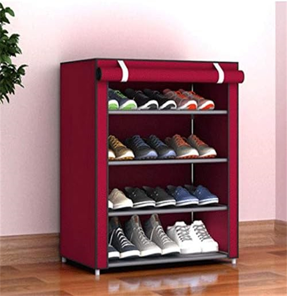 Shoe rack with cover